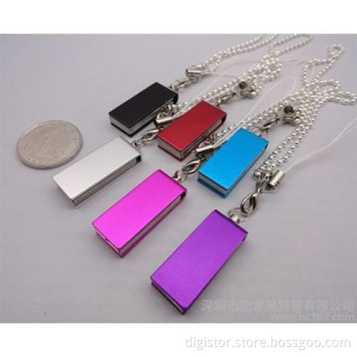 Mini Memory/Necklace/Keychain USB Drive, 512MB-32GB, Customized Logo